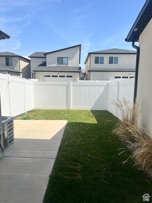 578 S 1080 W, American Fork, UT 84003 - view of yard with central AC unit and a fenced backyard