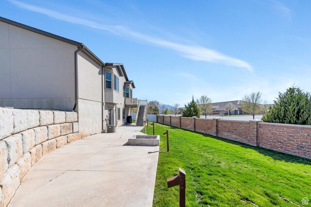 42 S 1060 W, Spanish Fork, UT 84660 - view of yard featuring stairs, a patio, and fence