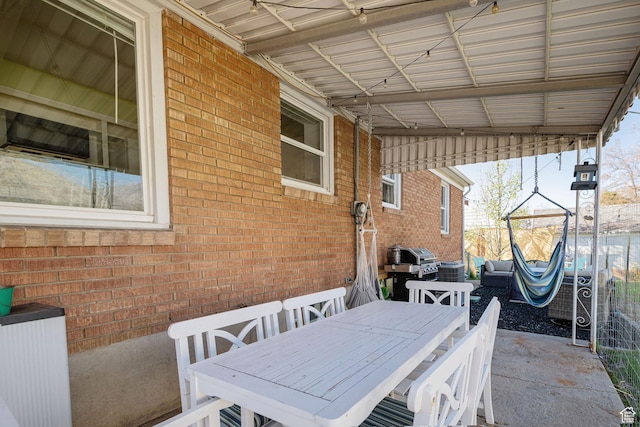 view of patio / terrace featuring outdoor dining space