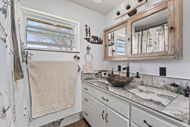400 S 300 E, Pleasant Grove, UT 84062 - full bathroom with wood finished floors, vanity, and plenty of natural light