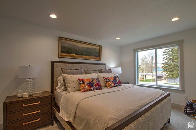 55 E Buttercup Ln Unit 42, Garden City, UT 84028 - carpeted bedroom featuring baseboards and recessed lighting