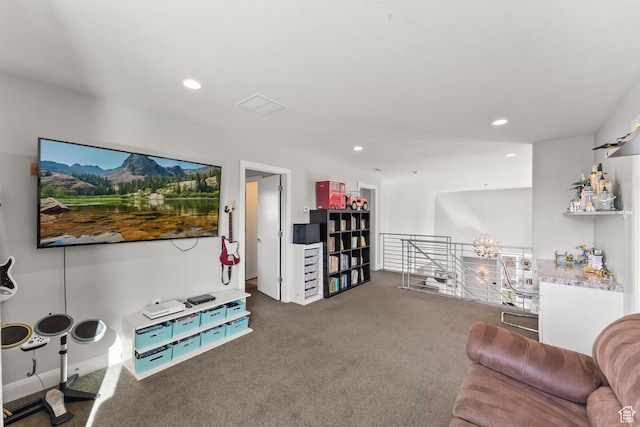 2154 E 1340 S, Heber City, UT 84032 - living area featuring recessed lighting and carpet floors