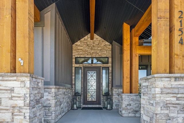2154 E 1340 S, Heber City, UT 84032 - view of exterior entry with stone siding