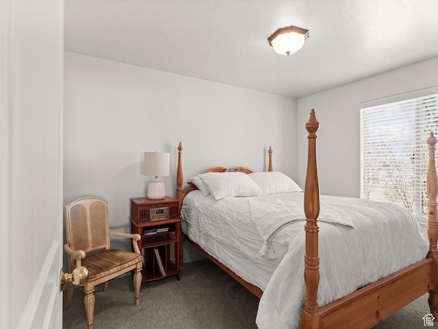 bedroom with carpet