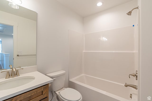 1038 W 2260 S Unit 105, Nibley, UT 84321 - full bath with vanity, shower / tub combination, and recessed lighting