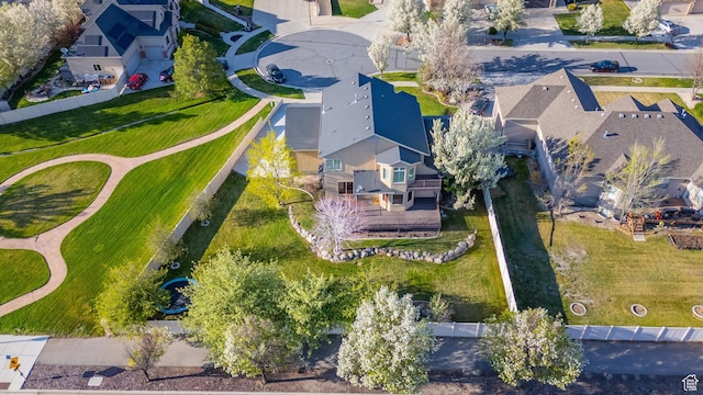 birds eye view of property featuring a residential view