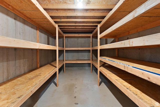view of storage room