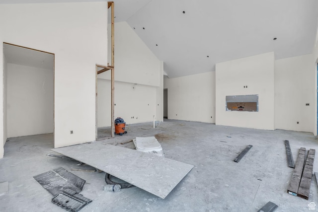 4307 E Escalante Ln, Kamas, UT 84036 - unfurnished living room with high vaulted ceiling