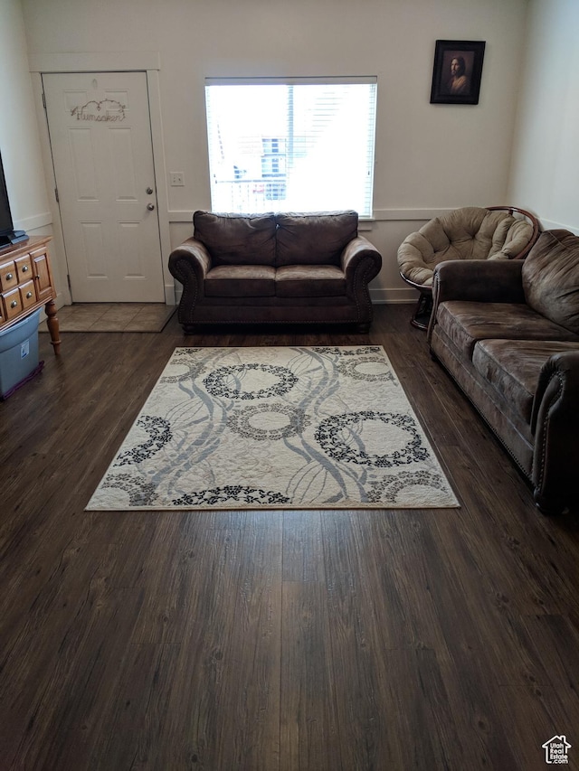 397 S State St Unit 33, Provo, UT 84606 - living area with dark wood-style flooring