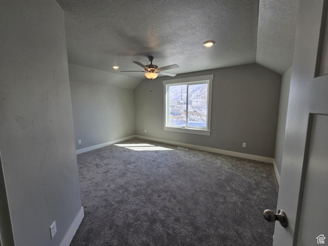 1628 S 3170 E, Spanish Fork, UT 84660 - bonus room with a textured ceiling, baseboards, and vaulted ceiling