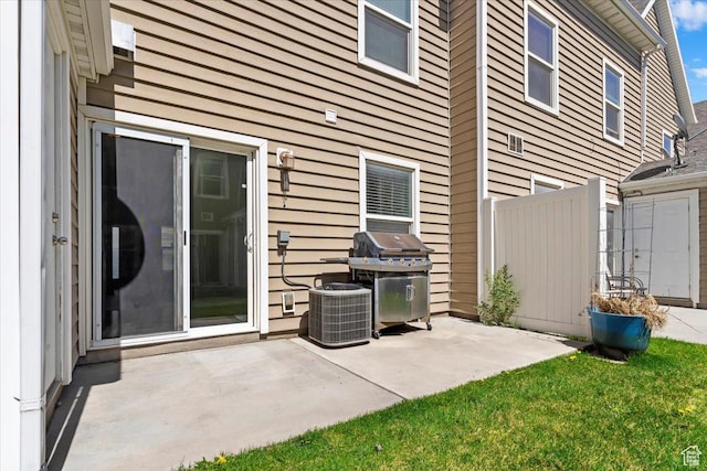 171 S Carrick Dr, Salt Lake City, UT 84115 - view of patio / terrace with a grill and fence