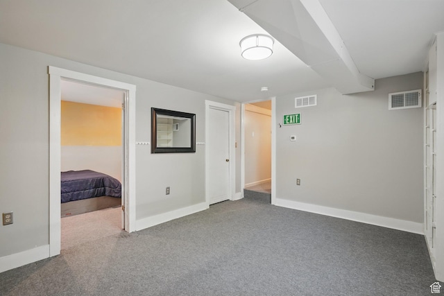 1148 E Kensington Ave, Salt Lake City, UT 84105 - unfurnished bedroom with baseboards, visible vents, and carpet floors