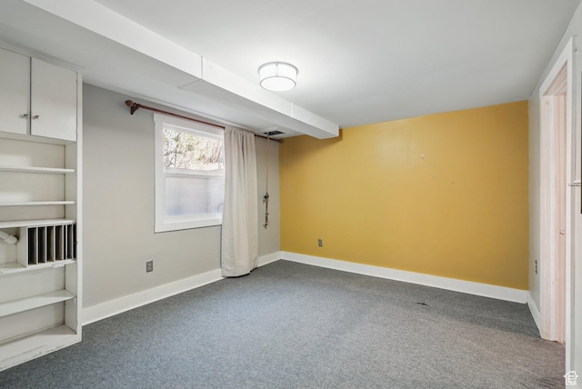 1148 E Kensington Ave, Salt Lake City, UT 84105 - unfurnished bedroom with dark carpet and baseboards