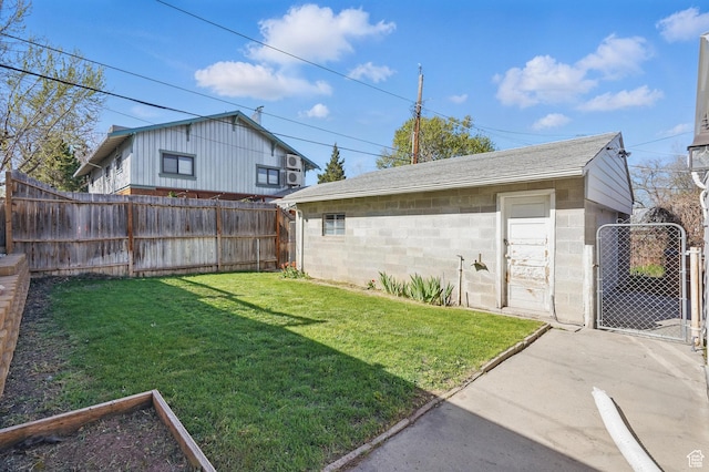 1148 E Kensington Ave, Salt Lake City, UT 84105 - view of yard featuring an outbuilding, a vegetable garden, fence, and a gate