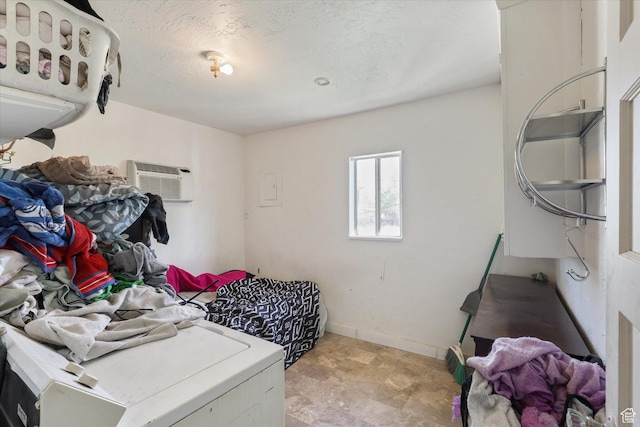 14 E Main St, Goshen, UT 84633 - bedroom featuring baseboards and a wall unit AC