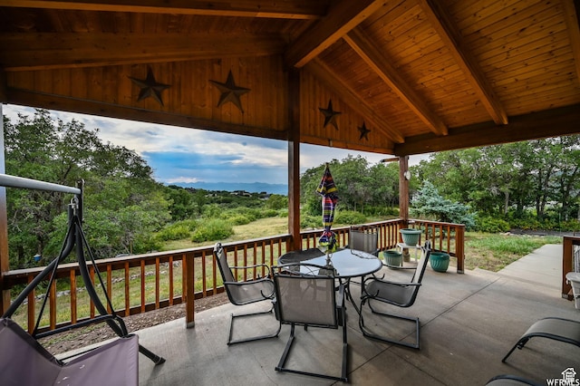 9906 E Lake Pines Dr Unit 1187, Heber City, UT 84032 - view of patio / terrace featuring outdoor dining area