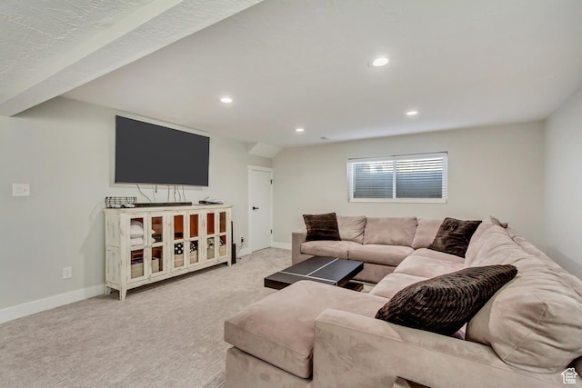 10078 S Shetland Cir S, Jordan, UT 84009 - living room with recessed lighting, baseboards, and carpet floors