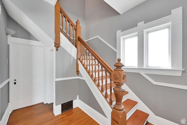 408 E 1700 S, Salt Lake City, UT 84115 - staircase with baseboards and wood finished floors