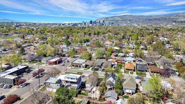 408 E 1700 S, Salt Lake City, UT 84115 - drone / aerial view featuring a mountain view and a residential view