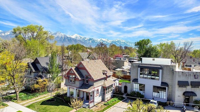 408 E 1700 S, Salt Lake City, UT 84115 - drone / aerial view featuring a mountain view and a residential view