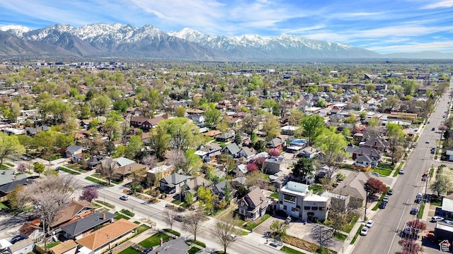 408 E 1700 S, Salt Lake City, UT 84115 - birds eye view of property with a mountain view and a residential view