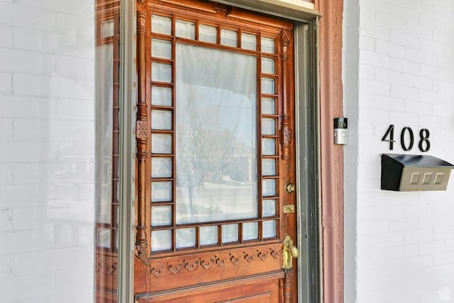 408 E 1700 S, Salt Lake City, UT 84115 - property entrance featuring concrete block siding