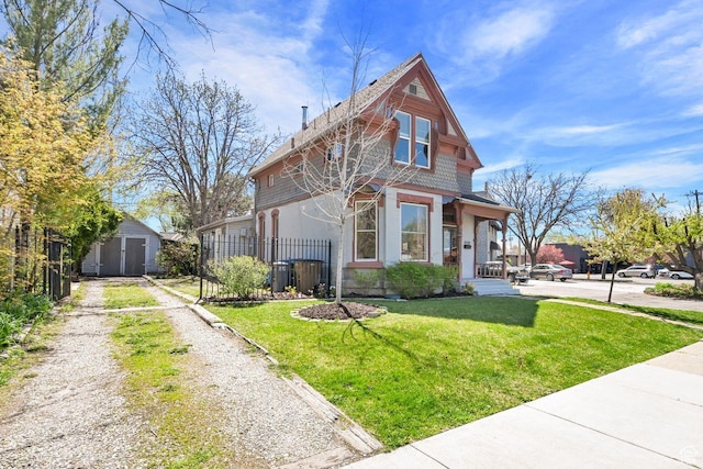 408 E 1700 S, Salt Lake City, UT 84115 - traditional-style home with an outdoor structure, fence, driveway, and a shed