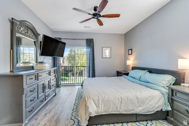 1113 W 160 N, Pleasant Grove, UT 84062 - bedroom featuring light wood-style flooring, access to exterior, and visible vents