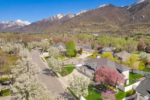 1778 E Indian Wells Ln, Draper, UT 84020 - drone / aerial view featuring a mountain view and a residential view