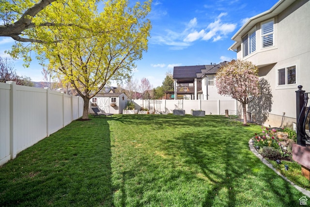 1778 E Indian Wells Ln, Draper, UT 84020 - view of yard featuring an outbuilding and a fenced backyard