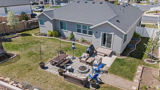 drone / aerial view featuring a residential view