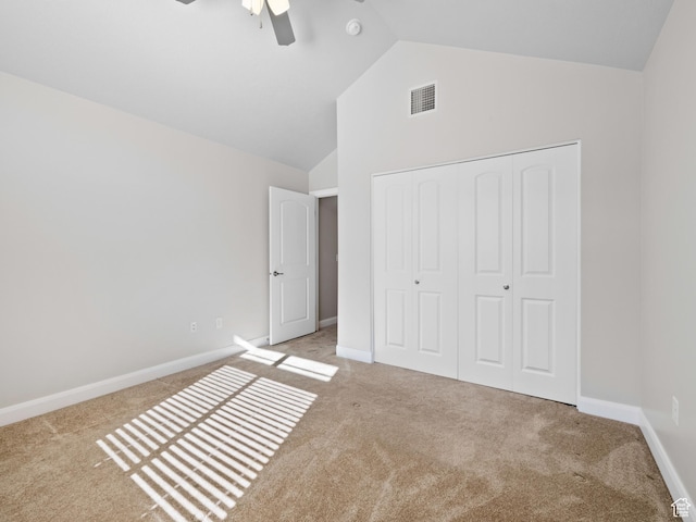 1262 S 50 E Unit 3, Lehi, UT 84043 - unfurnished bedroom with visible vents, baseboards, carpet flooring, and a closet