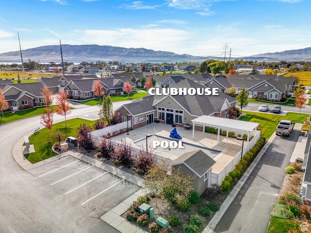 1262 S 50 E Unit 3, Lehi, UT 84043 - birds eye view of property featuring a residential view and a mountain view