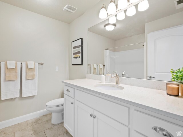 1262 S 50 E Unit 3, Lehi, UT 84043 - full bathroom featuring toilet, a shower with shower curtain, baseboards, and visible vents