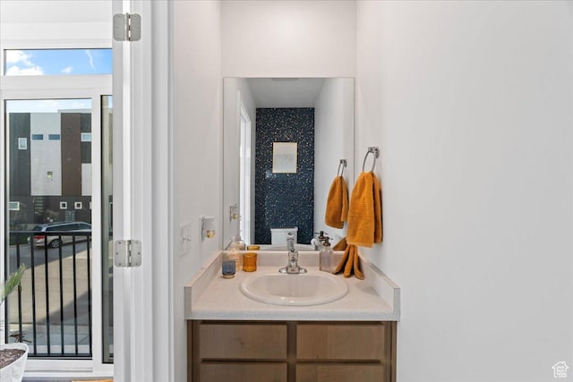 bathroom featuring vanity