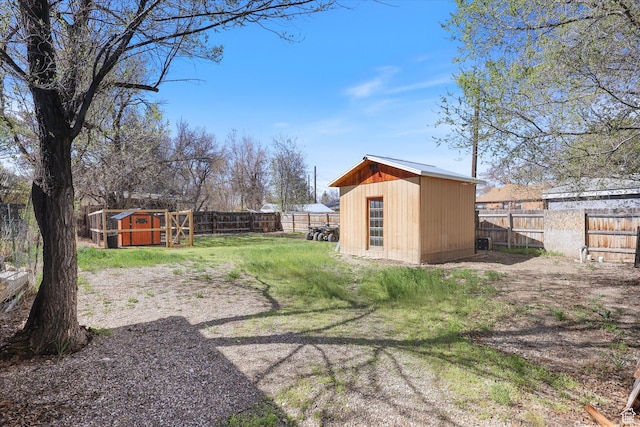44 E 400 N, Manti, UT 84642 - view of yard featuring an outbuilding, a shed, and a fenced backyard