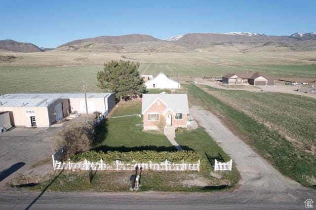 1439 N Westside Hwy W, Dayton, ID 83232 - birds eye view of property featuring a mountain view and a rural view