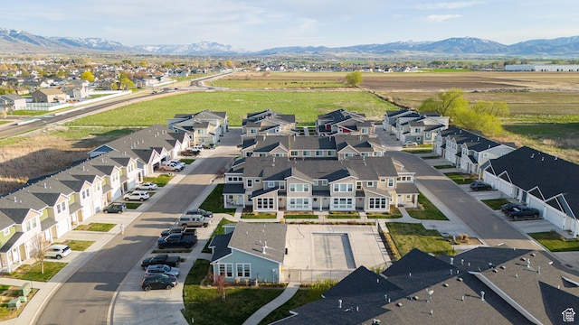 1221 W 2415 S, Nibley, UT 84321 - birds eye view of property with a residential view and a mountain view