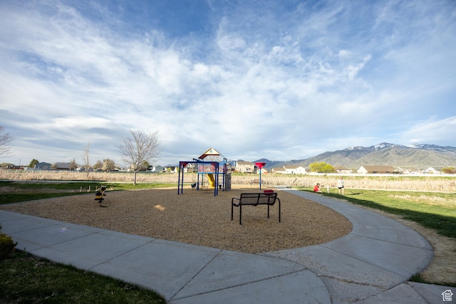 1221 W 2415 S, Nibley, UT 84321 - community playground featuring a mountain view