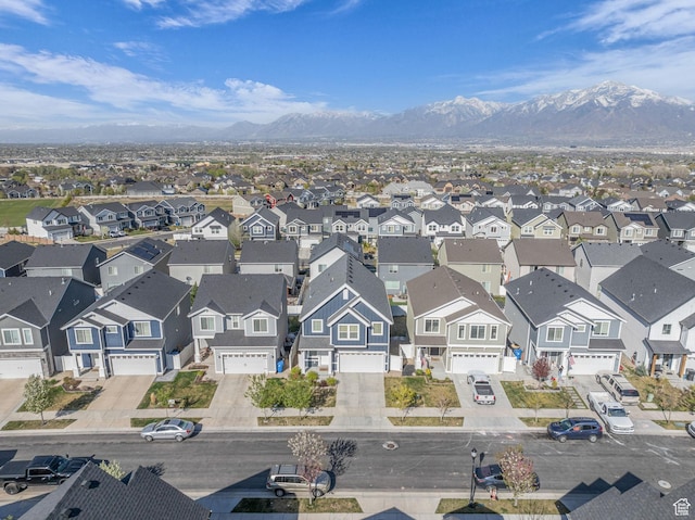 14843 S Beckenbauer Ave, Herriman, UT 84096 - bird's eye view with a residential view and a mountain view