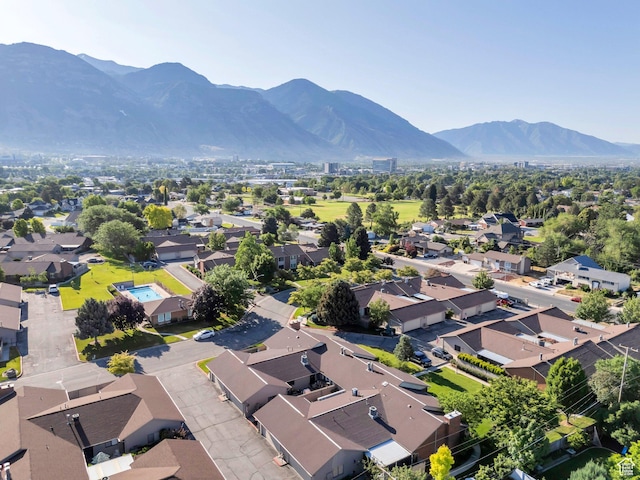 1769 Cobblestone Dr, Provo, UT 84604 - aerial perspective of suburban area with a mountainous background