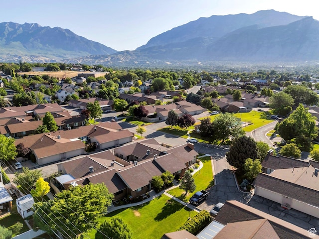 1769 Cobblestone Dr, Provo, UT 84604 - aerial perspective of suburban area featuring a mountainous background