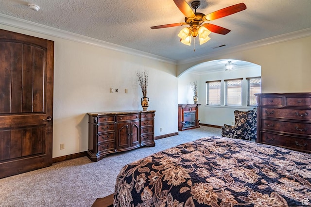 1844 N Wellington St, Washington, UT 84780 - bedroom with baseboards, carpet flooring, crown molding, and visible vents