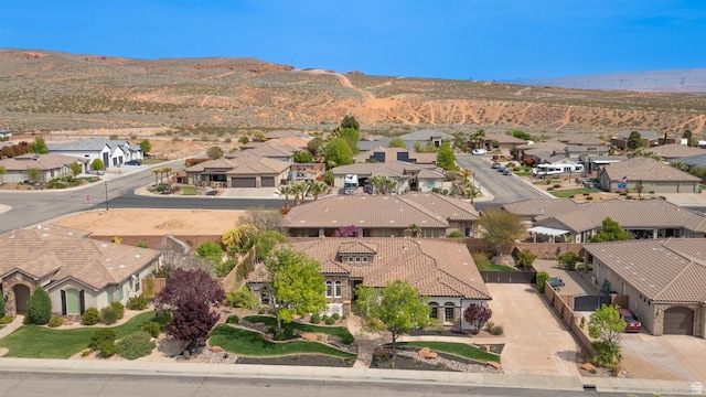 1844 N Wellington St, Washington, UT 84780 - aerial view featuring a mountain view and a residential view