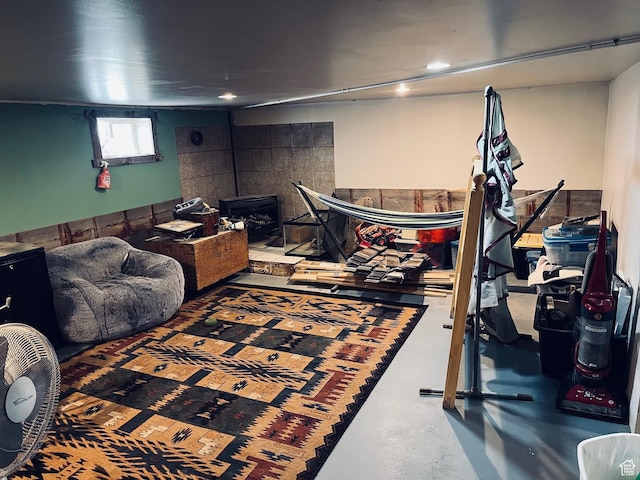 4270 W 2000 N, Malad City, ID 83252 - basement featuring a wood stove