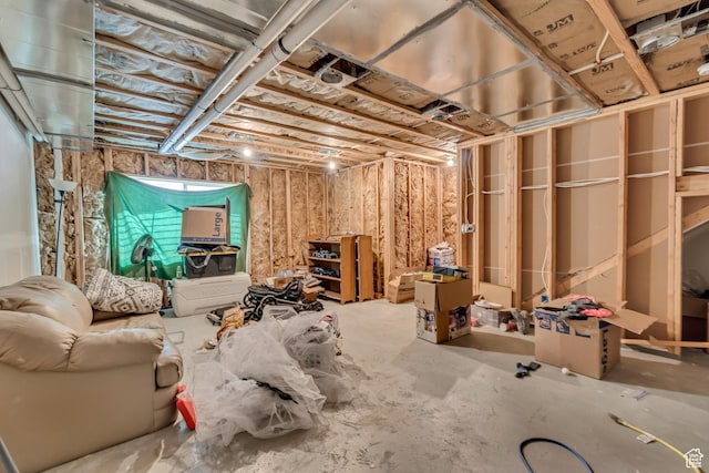 interior space featuring concrete flooring