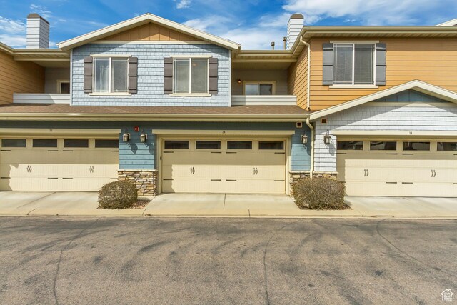 24 S 1520 W, Pleasant Grove, UT 84062 - multi unit property with a chimney, a garage, and stone siding
