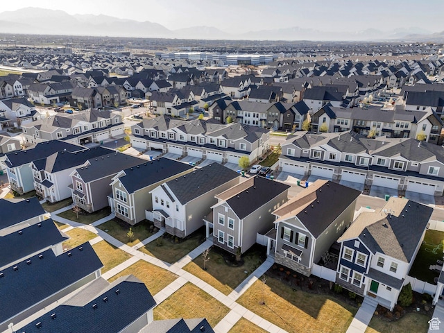 4434 W Glendon Dr, Lehi, UT 84043 - aerial view with a mountain view and a residential view