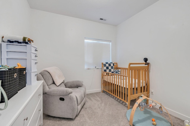 4434 W Glendon Dr, Lehi, UT 84043 - bedroom with visible vents, light colored carpet, and baseboards