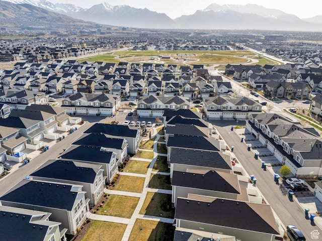 4434 W Glendon Dr, Lehi, UT 84043 - birds eye view of property featuring a mountain view and a residential view